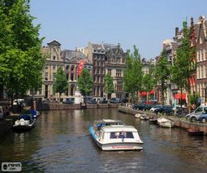 Puzzle Κανάλια του Άμστερνταμ, Ολλανδία